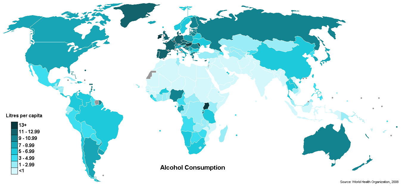 drunkest countries