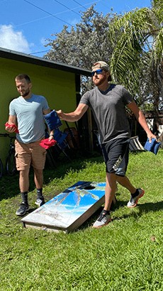 halfway-house-cornhole-tournament-sober-living-delray-beach-1 Healing Properties Sober Living Delray Beach Halfway House